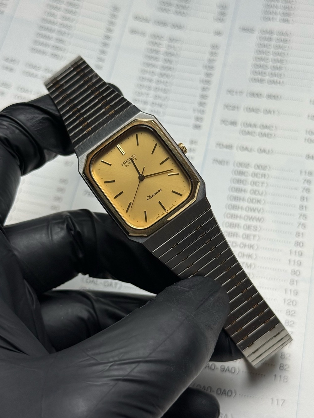 Vintage 1986 Seiko Chronos 7431-5400 Two-Tone Men’s Watch- Very Good Condition